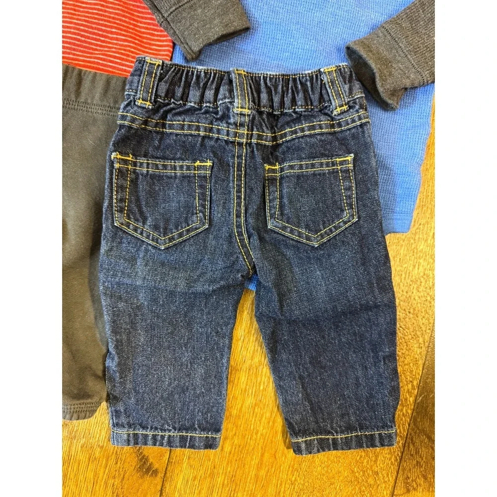 Baby Boy 3‎ Months Outfits Lot Jeans Pants Bodysuits Shirts Clothes Bodysuits